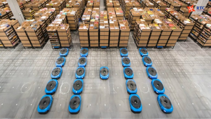 Alibaba biến kho logistics thành “siêu não” tự động với robot AGV